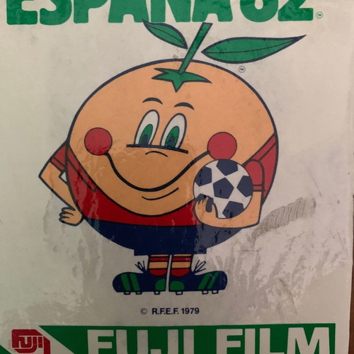 Collectible match stickers España 82 and Athens 82 used, pack