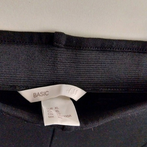 Fitted pants XL black like new, elastic