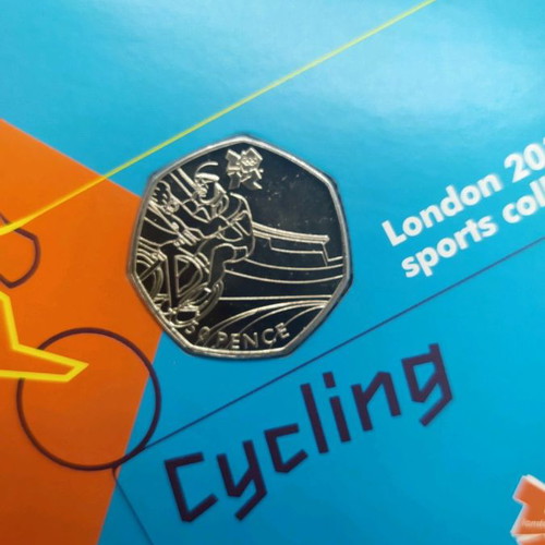 London 2012 Olympic Cyclist Collector Coin
