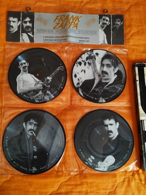 Frank Zappa Limited Edition Interview Picture Disc 4x7'' σετ σαν καινούργιο