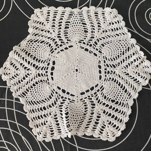 Set of 2 handmade crochet doilies white, new, vintage style