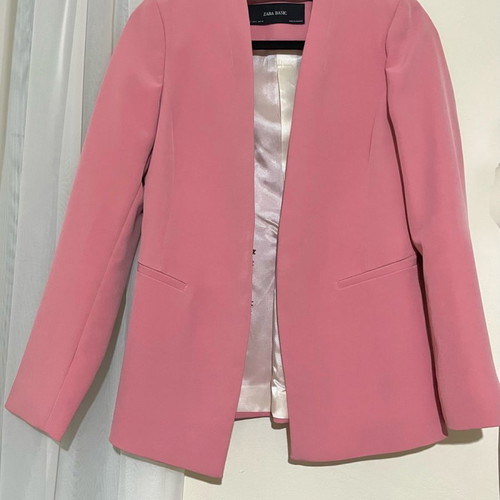 Zara pink blazer used, like new condition, size S