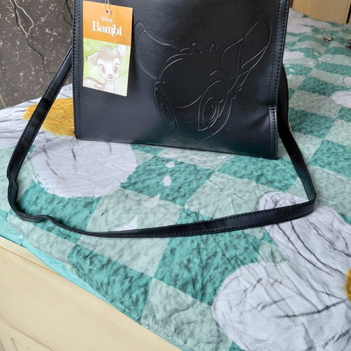 Disney Bambi Black Shoulder Bag new, eco leather