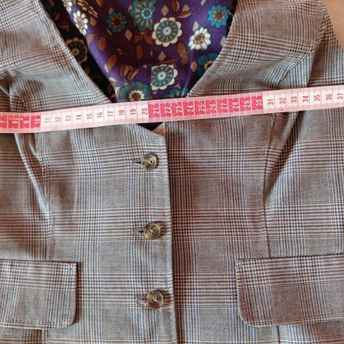 Classic Benetton checked and floral vest S like new