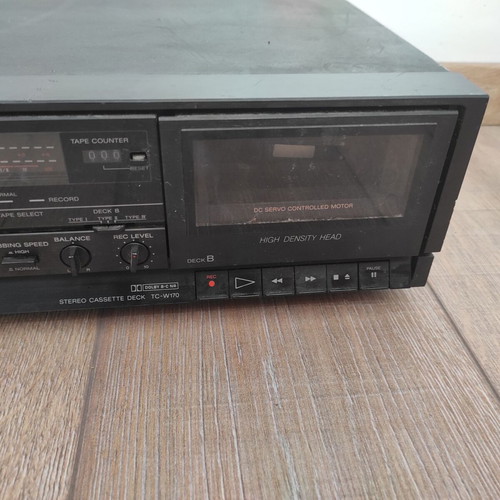 Κασετόφωνο διπλό Stereo Sony TC - W170 μεταχειρισμένο, χρειάζεται service στους ιμάντες