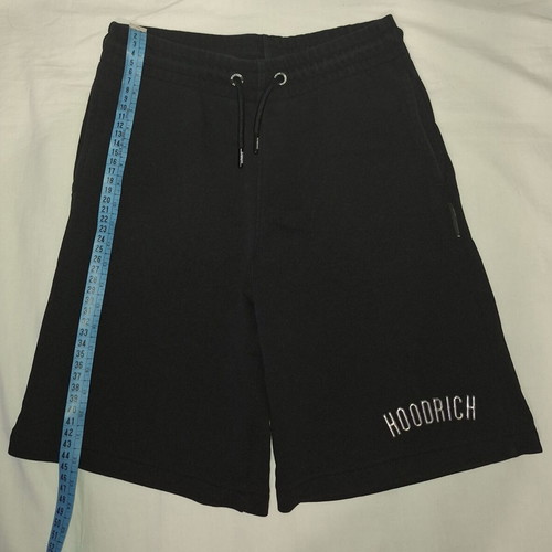 Hoodrich bermuda shorts like new, size L, black, boys 12-13 years
