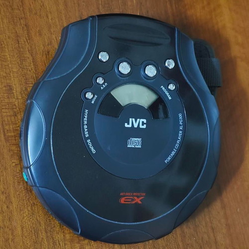 JVC XL-PG300 portable CD player used with Hyper-Bass and Anti-Shock