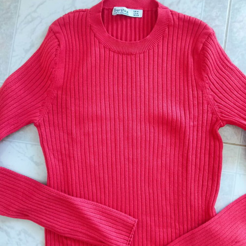 Bershka women's set with red pants and top