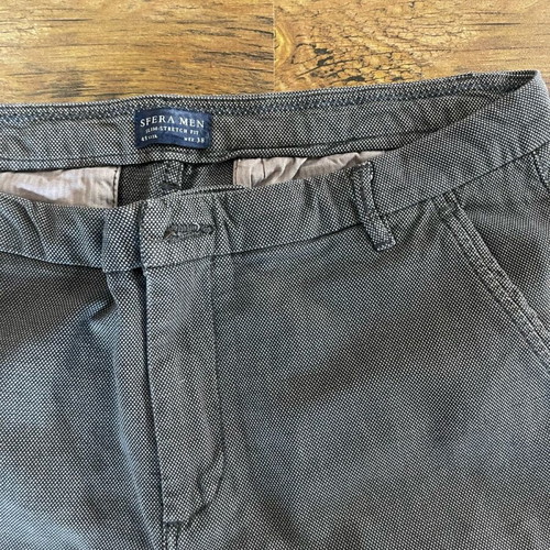 Men's pants medium used, grey with small stain