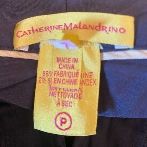 Catherine Malandrino trousers black wool, like new, size XS