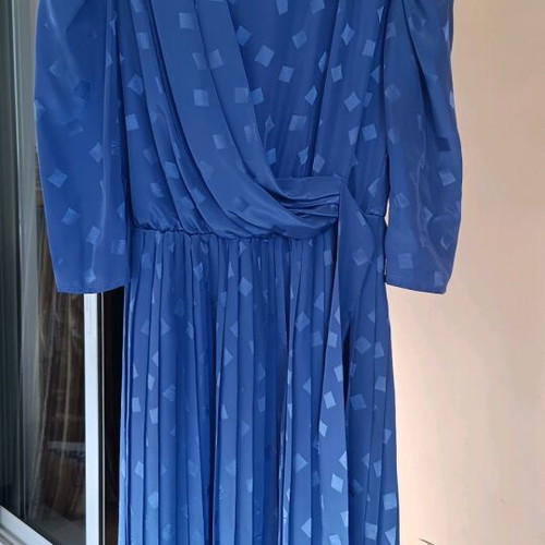 Krizia formal dress Medium like new, blue purple pleated