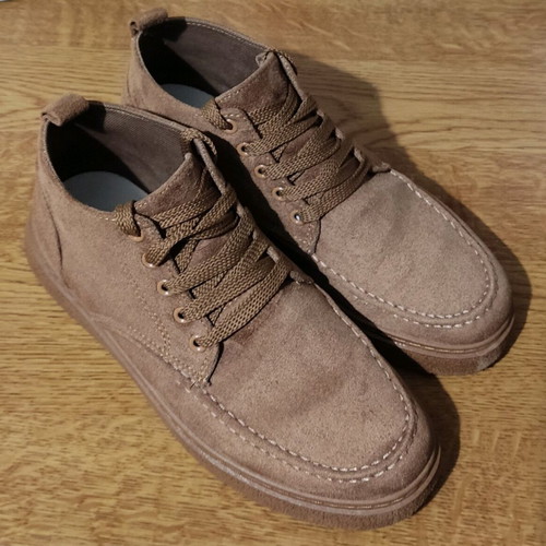 Men's half boots like new, beige khaki size 43