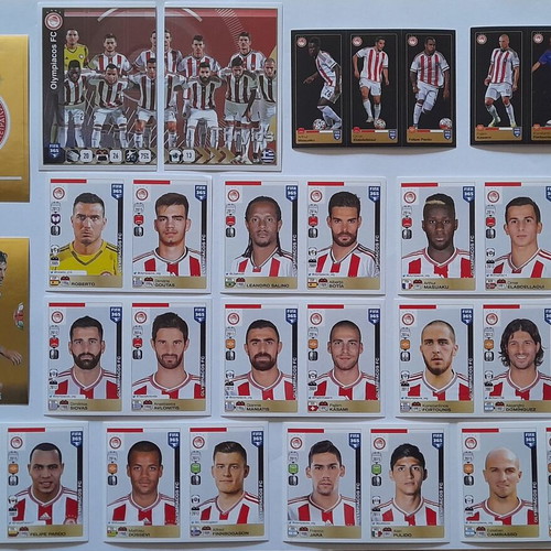 FIFA 365 2015-2016 Olympiacos FC full set with 30 stickers like new