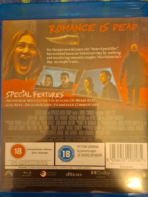 Heart Eyes Blu-ray movie, horror genre, English subtitles