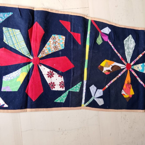 Μάλλινο χειροποίητο χαλί Patchwork Quilt σαν καινούργιο