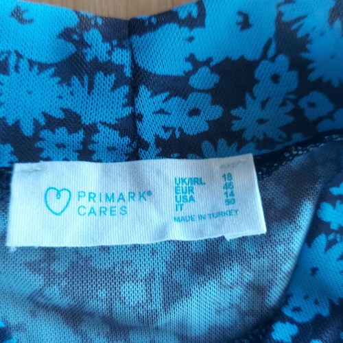 Primark Dress Like New, Black and Blue, XL