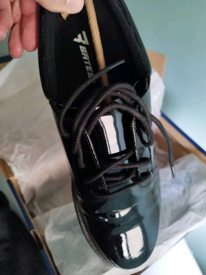Bates Oxford High Gloss Shoes size 43 like new, black