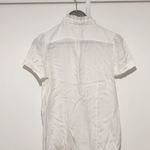 Banana Republic short-sleeve shirt like new, white, size S