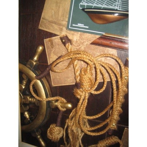 Nautical decoration used with old Spanish ship 55x35 cm