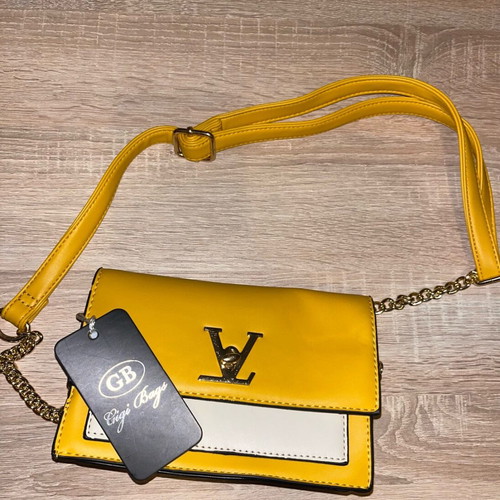 Yellow crossbody handbag new with tag
