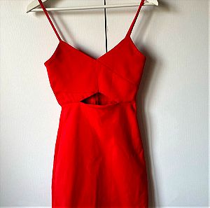 Μινι φόρεμα Zara με άνοιγμα κάτω από το στήθος ελαστικό