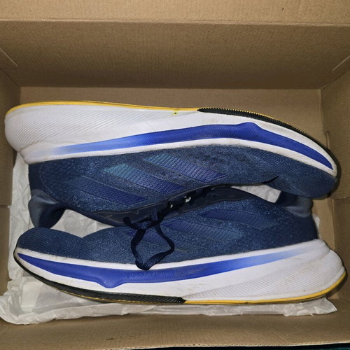 Adidas men's running shoes used, size 45, blue