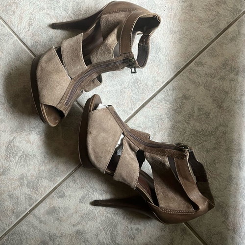 Schutz pumps like new, size 37, grey and brown