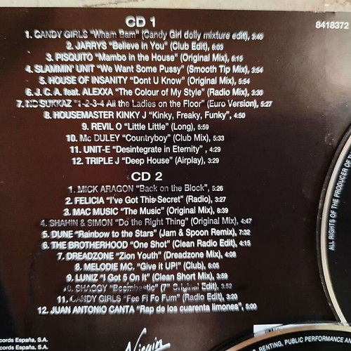 Pack of 9 used CDs with House music, Formel Eins, Guano Apes