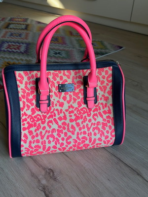 Paul’s Boutique vintage shoulder bag like new, beige and pink