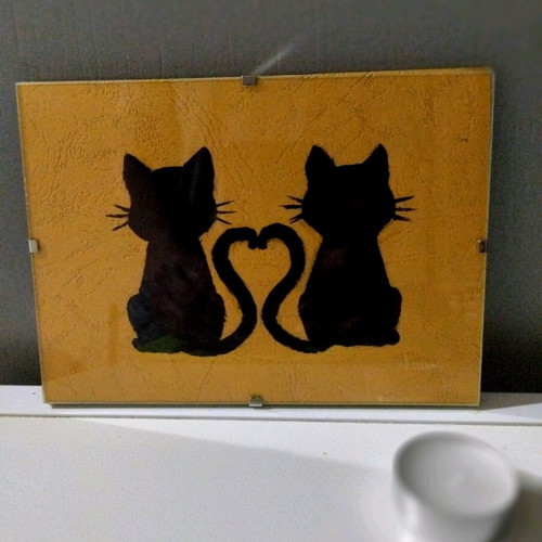 Handmade embossed paper painting with frame new