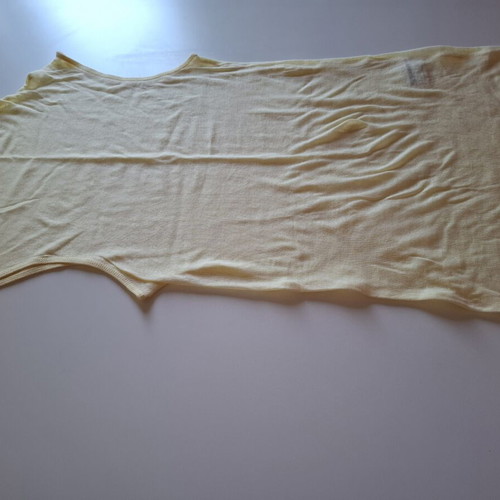Zara blouse new, 100% cotton, pale yellow, size L