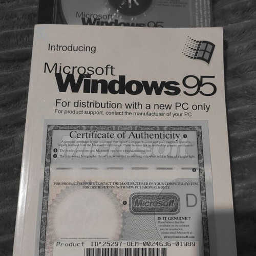 Windows 95 Pan European used with booklet