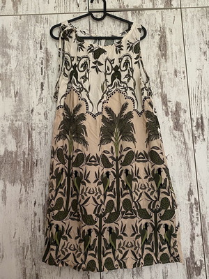 Made in Italy Tropical Print Dress L/XL 100% Viscose Like New