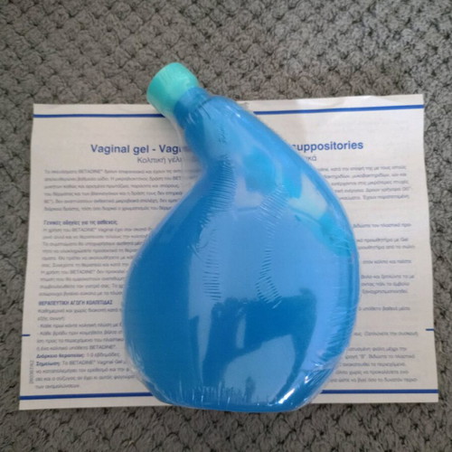 Betadine vaginal douche new, sealed