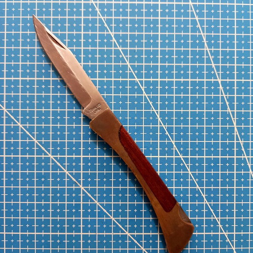 Vintage knife with leather case