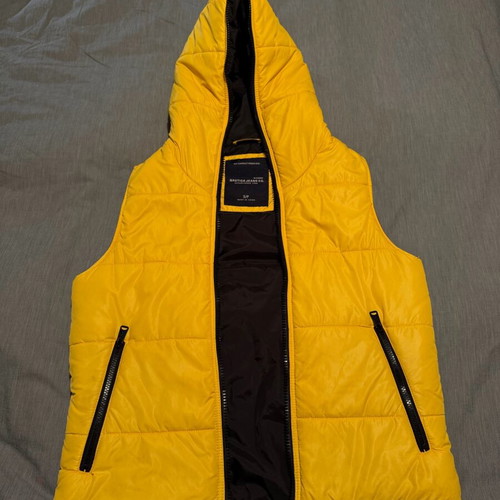 Nautica windbreaker vest used, yellow