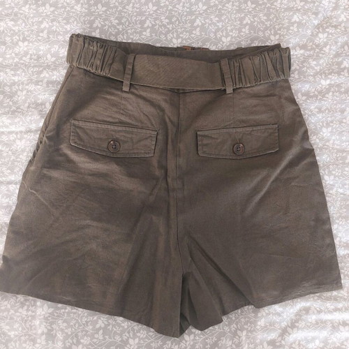 Linen skirt-shorts Zara like new, size XS, khaki