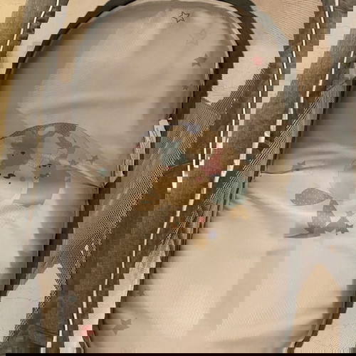 Λίκνο Cangaroo Lolly με στρώμα σαν καινούργιο, γκρι με κουνουπιέρα