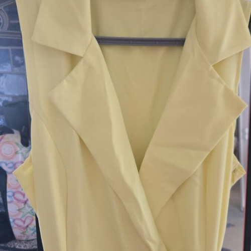 Jumpsuit with collar like new, yellow, size M 38 10
