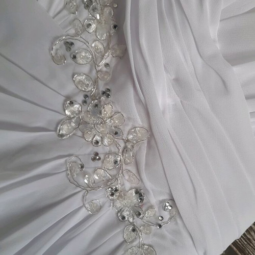 Wedding dress used nr 38/40 with veil and flower girl dress gift