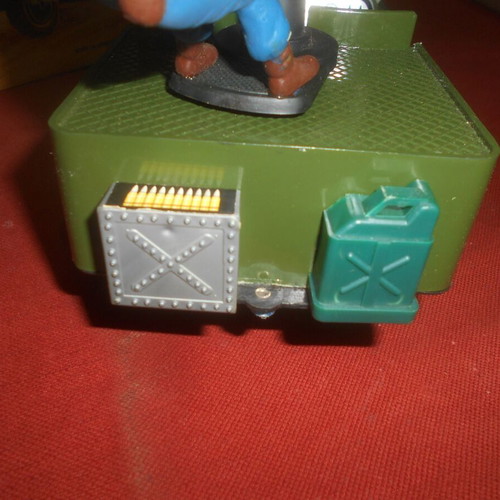 Lyra Army Desert Patrol Jeep battery-powered vintage toy 1970