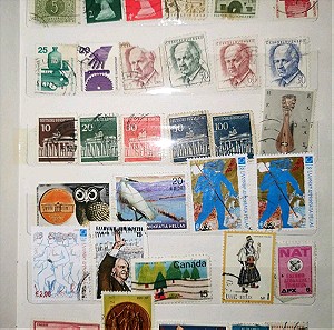 Συλλογή γραμματόσημα με το άλμπουμ τους