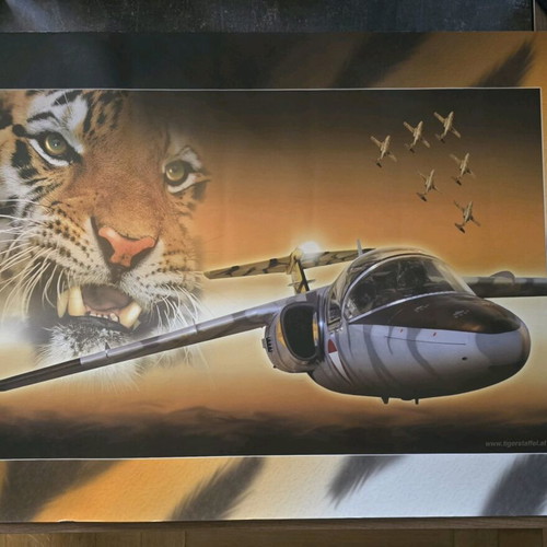 Saab 105 Tigermeet poster new, collectible