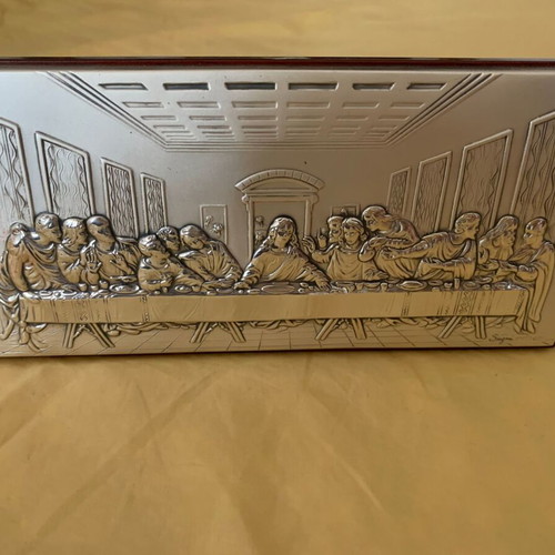 Silver religious icon The Last Supper new