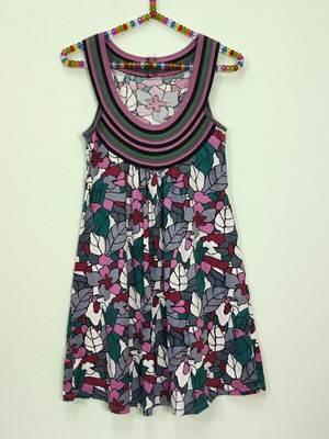 Summer dress mini-midi floral print sleeveless women's new