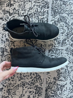 Ugg men's boots used, black suede, size 41.5