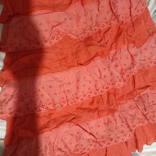 Boho summer skirt Fullah Sugah like new, size S, orange, cotton