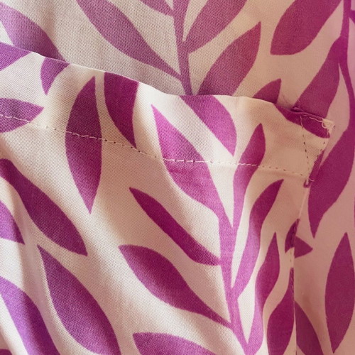 Nisw shirt dress violet with white floral, like new, size M