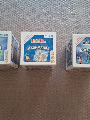 BrainBox board games used, pack of 3 (Greece, Math, Space)