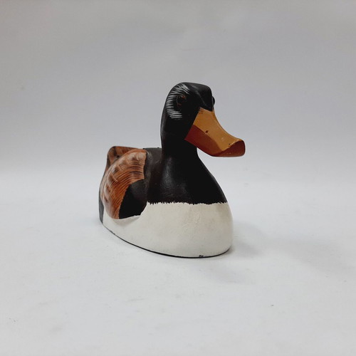 Vintage ceramic decorative duck, hand-painted